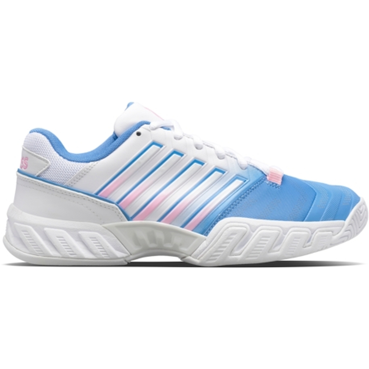 96989-454 K-Swiss Women's Bigshot Light 4 Tennis Shoes (Silver Lake Blue/White/Orchid Pink)
