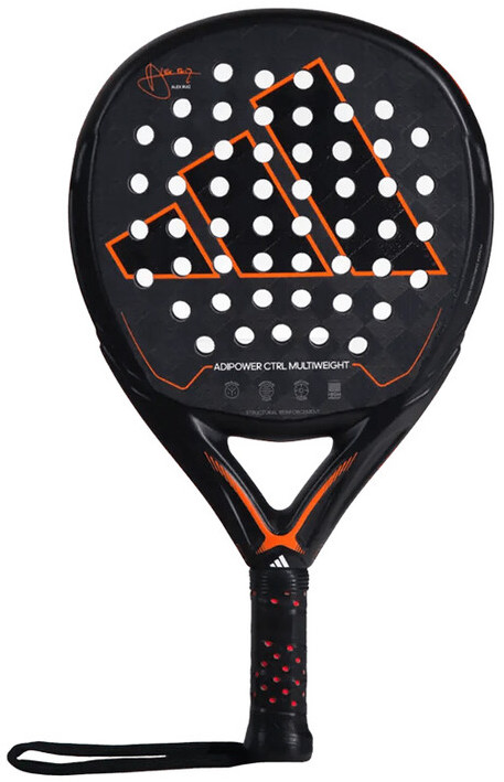 ADRK1CA1U0017F Adidas Adipower Multiweight CTRL 3.3 Padel Racket (Black/Orange)
