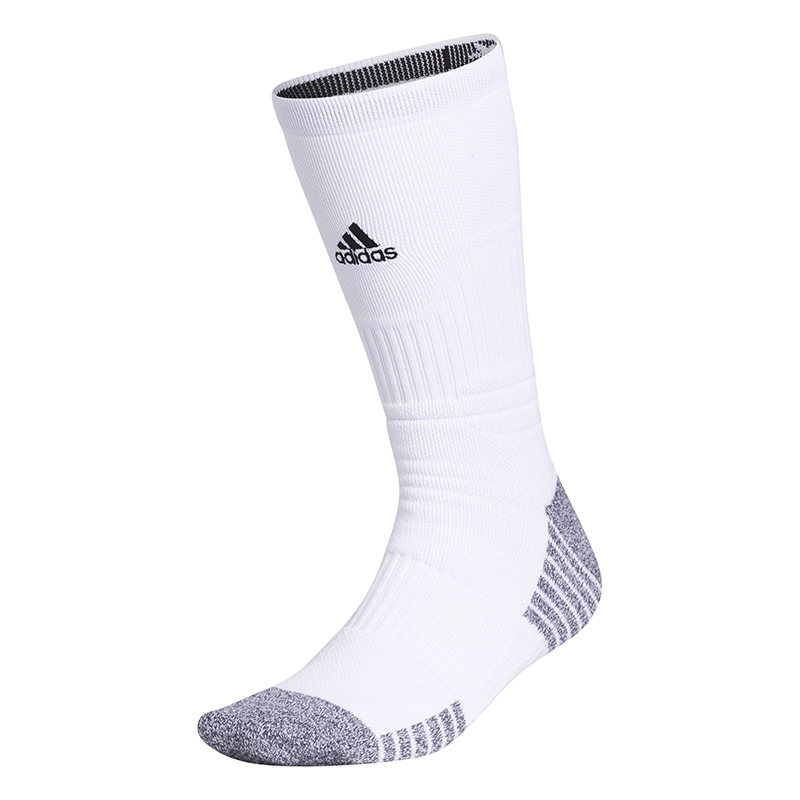 Adidas Men's 5 Star Cushioned Crew Tennis Socks (White/Black)