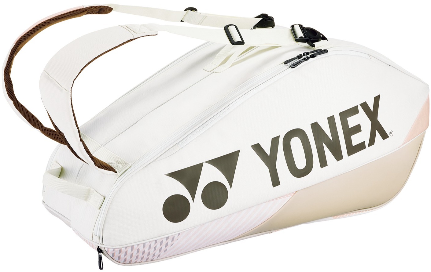 BAG92426SB Yonex Pro 6 Racquet Tennis Bag (Sand Beige)