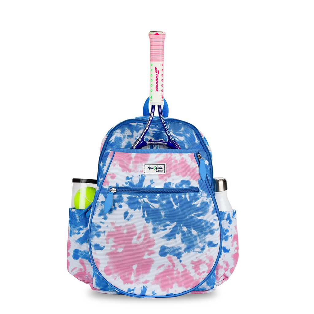 BLTBP219 Ame & Lulu Big Love Kid's Tennis Backpack (Blue/Pink Tie Dye)