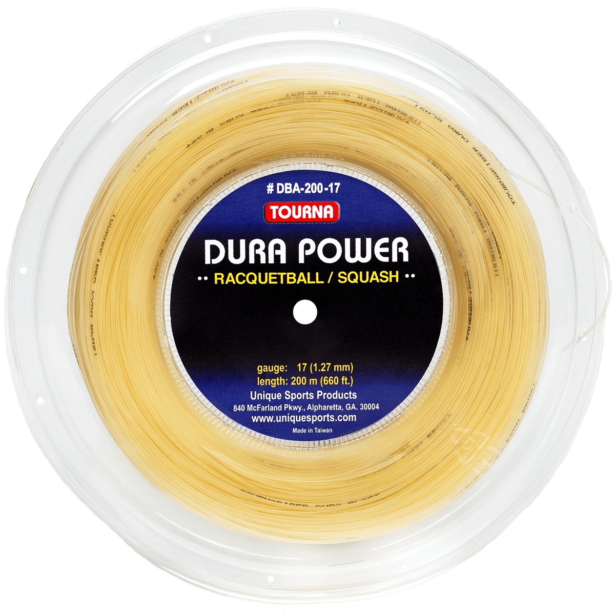 DBA-200-17 Tourna Dura Power 17g Squash String Reel (Amber)