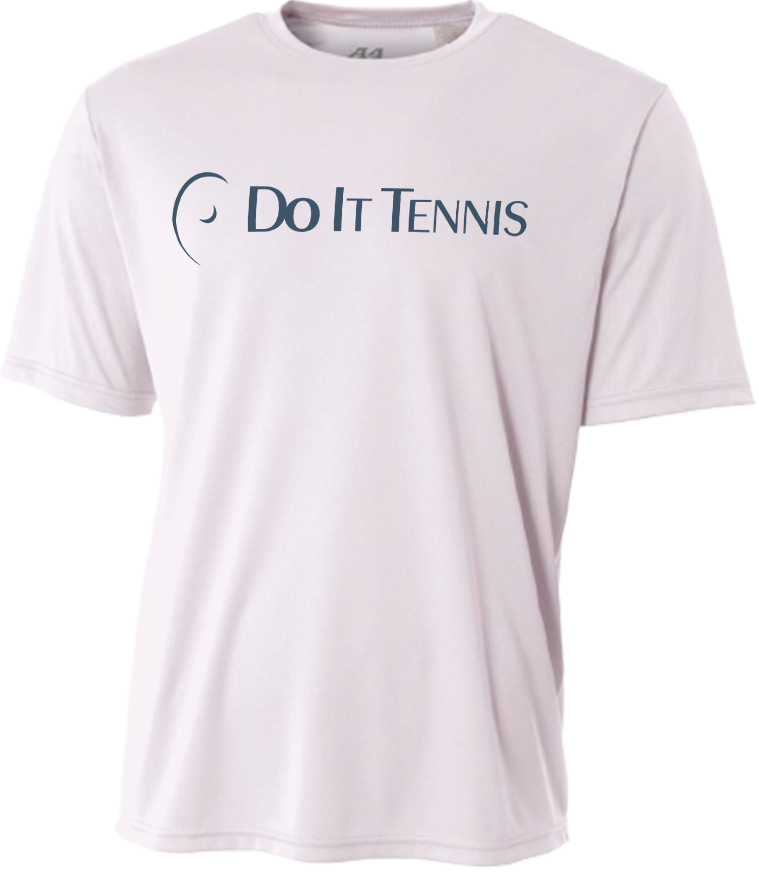 Do It Tennis Unisex Performance Crew Neck Tennis T-Shirt (Random Color)