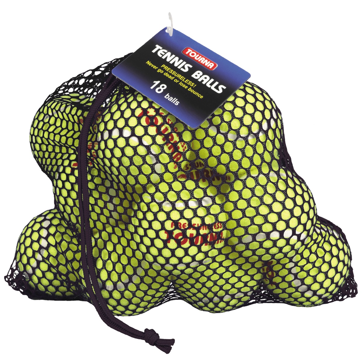 EPTB-18 Tourna Practice Pressureless Tennis Balls - Bag (18 Balls)