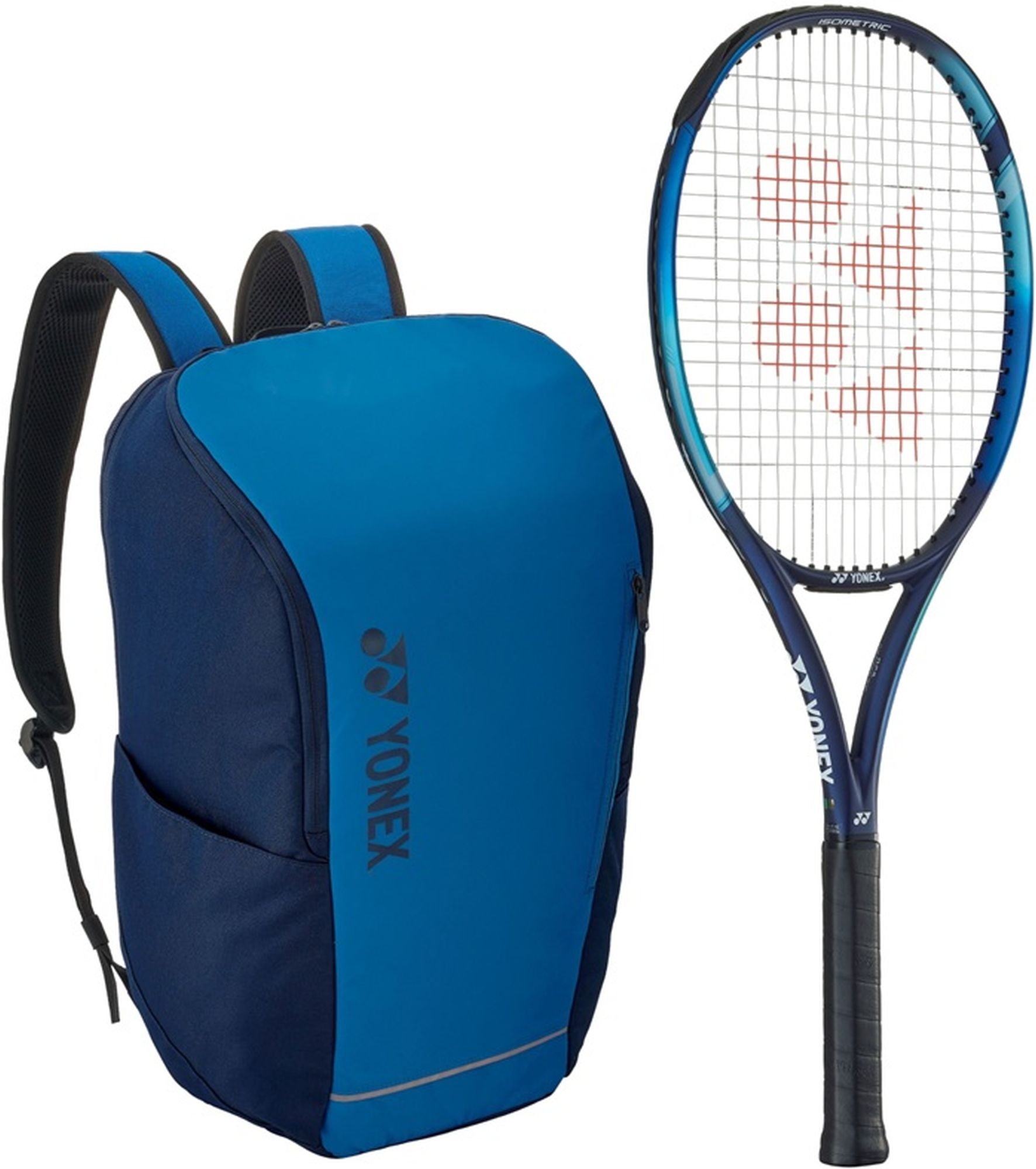 EZoneAce-BAG42312SSB Yonex EZone Ace 7th Gen Tennis Racquet + Backpack (Sky Blue)