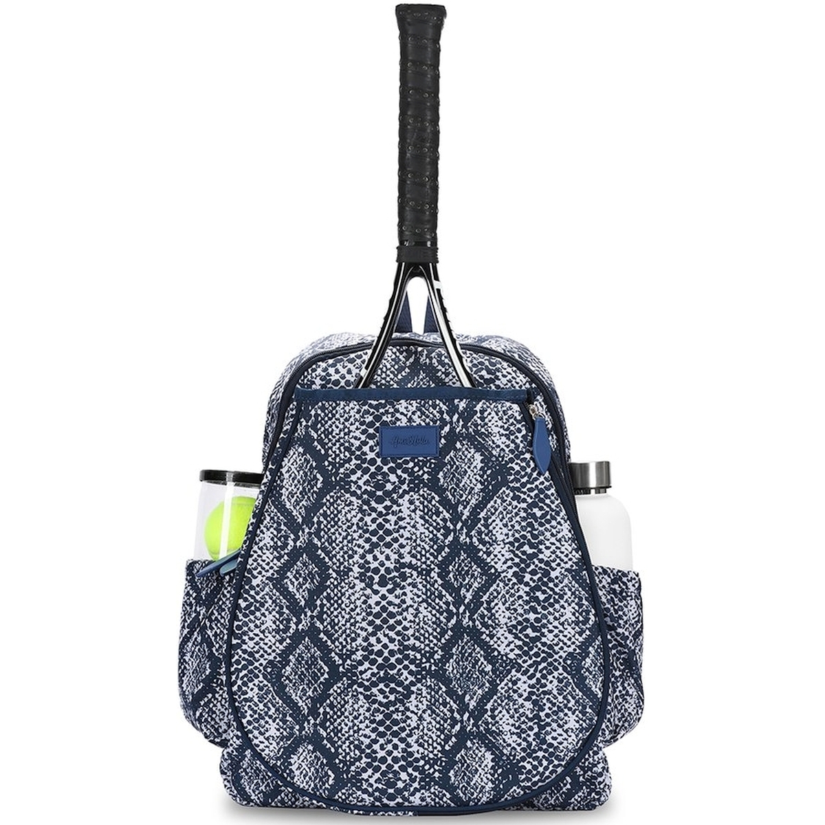 GTBP236 Ame & Lulu Game On Tennis Backpack (Navy Snakeskin)