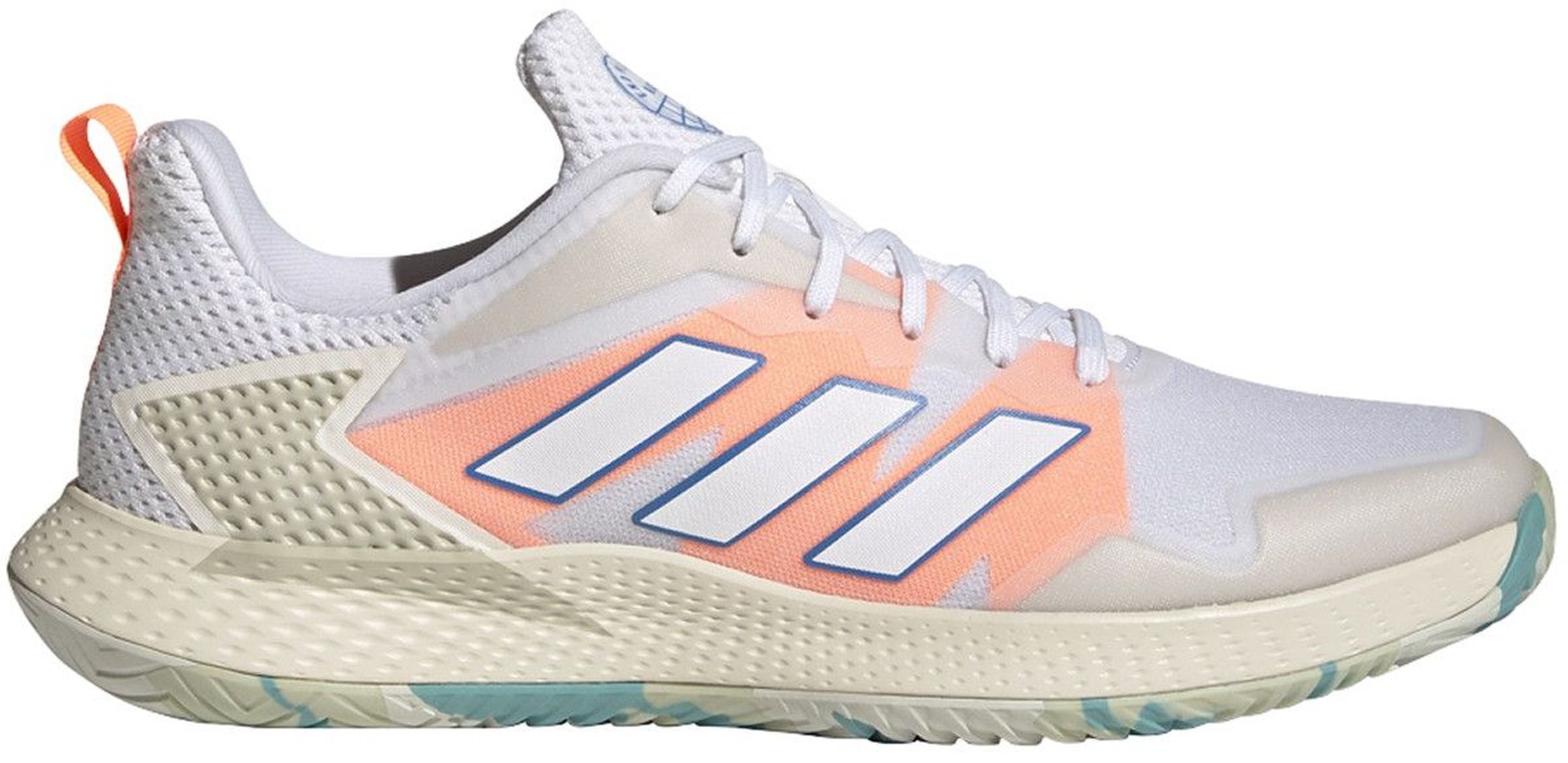 GV9520 Adidas Men's Defiant Speed Tennis Shoes (Cloud White/Pulse Blue)