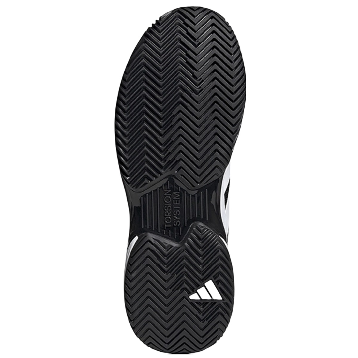 Adidas Men's CourtJam Tennis Shoes (Core Black/White/Core Black)