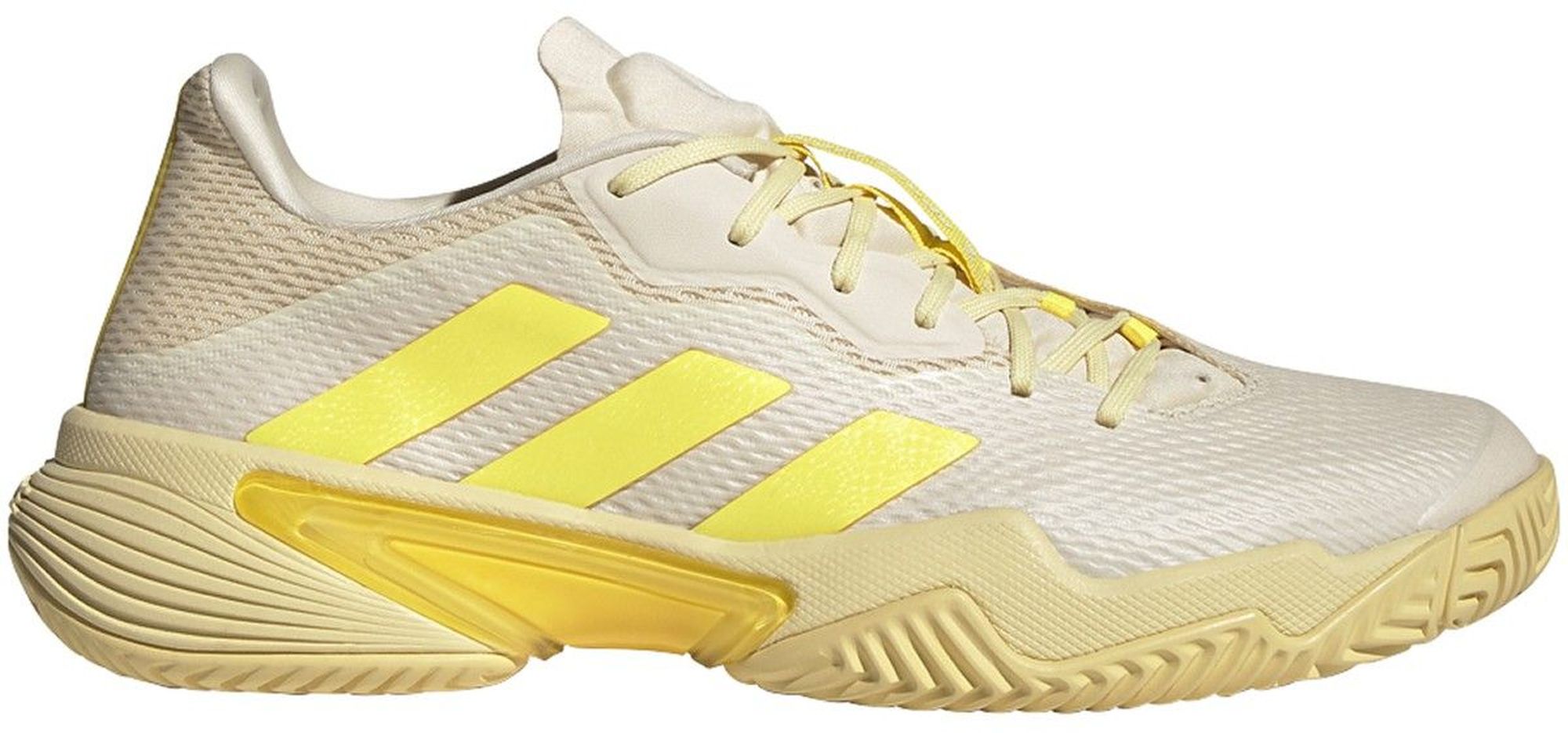 GY1448 Adidas Men's Barricade Tennis Shoes (Ecru Tint/Beam Yellow/Almost Yellow)