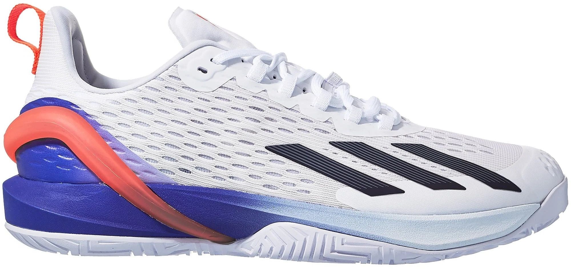 GY9634 Adidas Men's Adizero Cybersonic Tennis Shoes (Cloud White/Core Black/Solar Red)