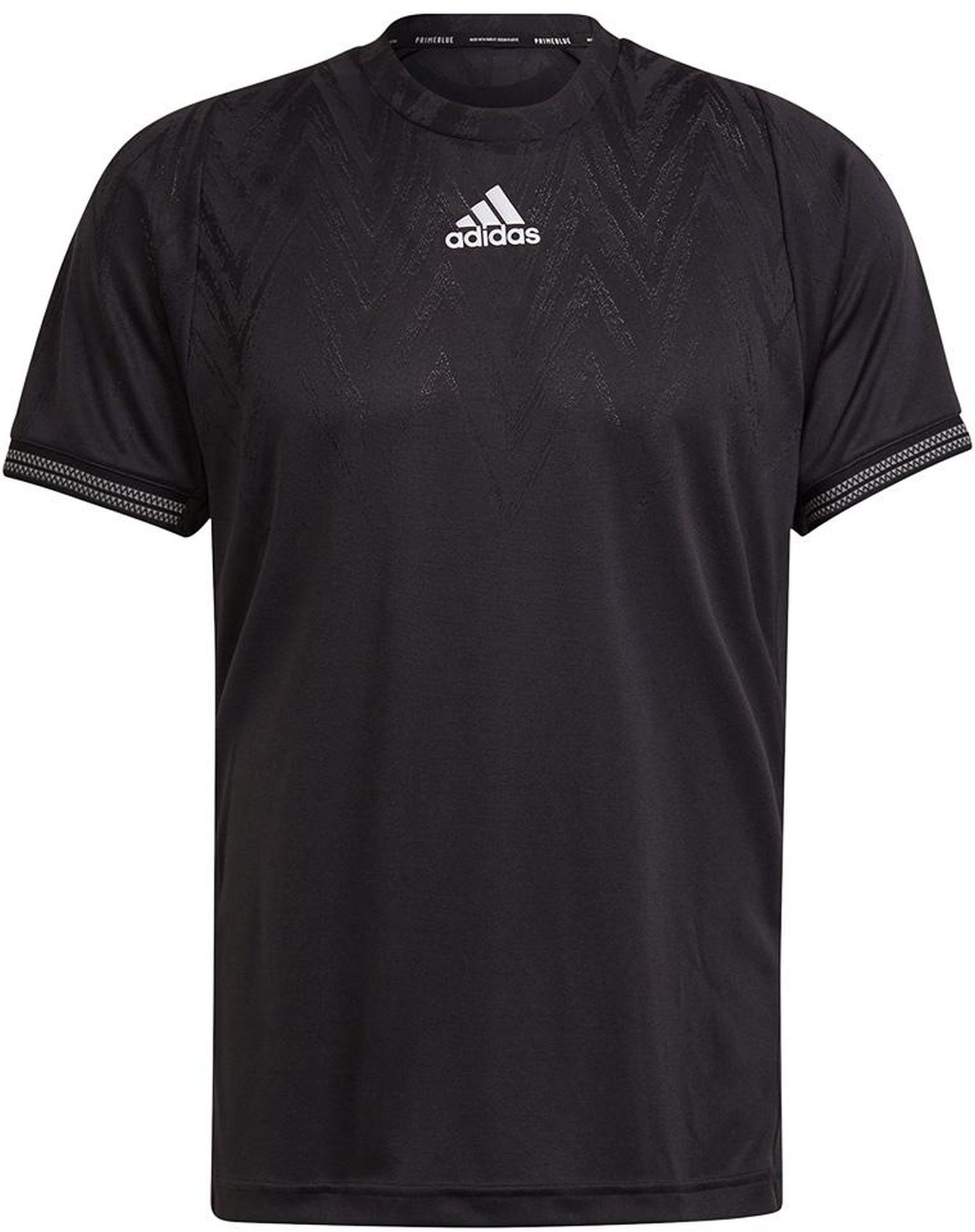 H50265 Adidas Men's Freelift Primeblue Short Sleeve Tennis Tee (Black)