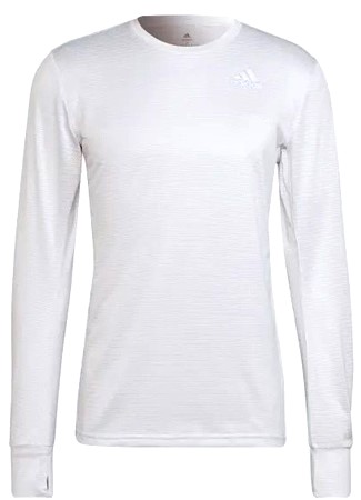 HB7456 Adidas Men's Own The Run Long Sleeve Tennis Training Tee (White)