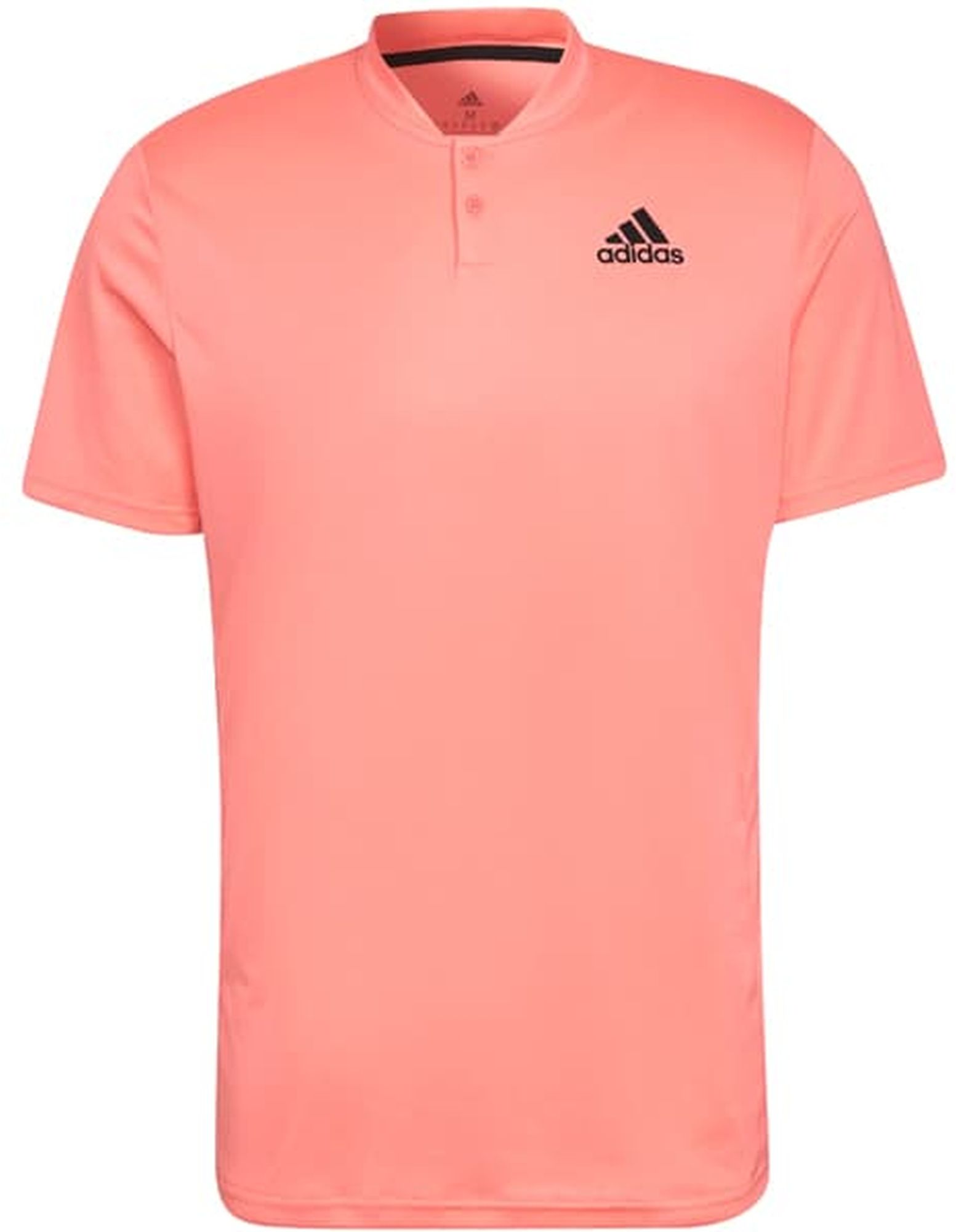  HF1811 Adidas Men's Club Henley Tennis Polo (Acid Red)