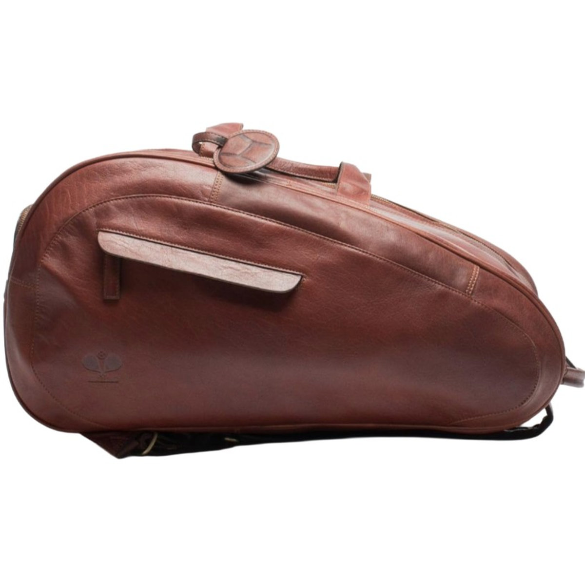 HIL09PAD Hildebrand Leather Padel Bag (Cognac)