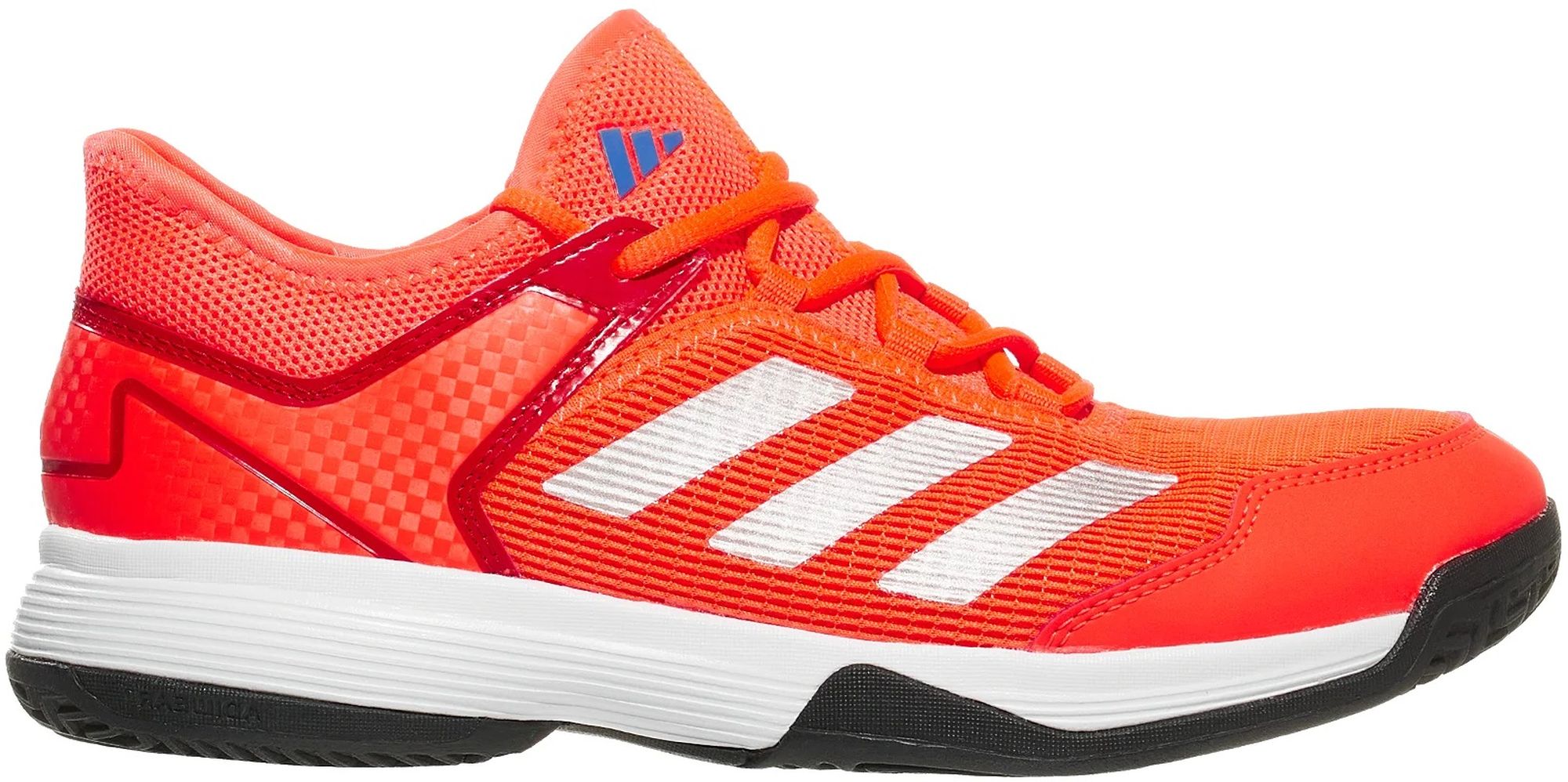Adidas Juniors Ubersonic 4 Tennis Shoes (Solar Red/Silver Metallic/Blue
