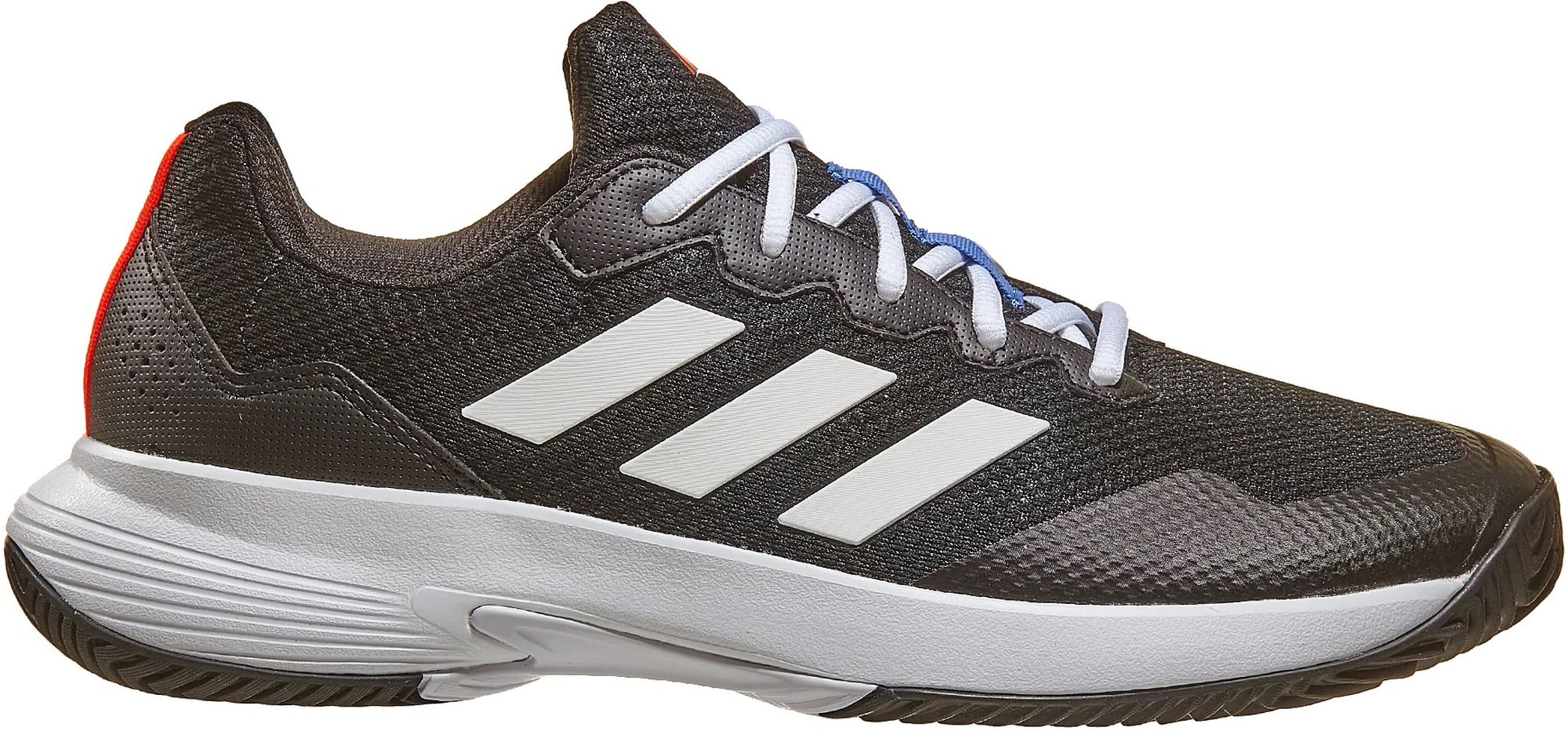 HQ8478 Adidas Men's GameCourt 2 Tennis Shoes (Core Black/Cloud White/Solar Red)