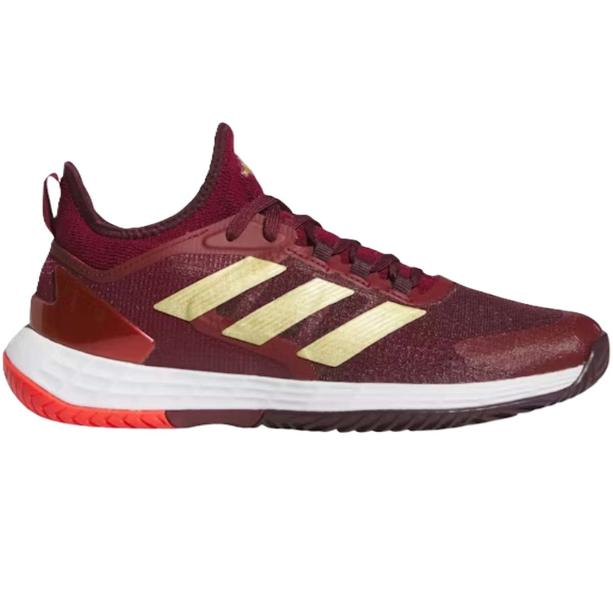 IE1101 Adidas Men's Adizero Ubersonic 4.1 Tennis Shoes (Team Colegiate Burgundy/Gold Metallic/Team Maroon)