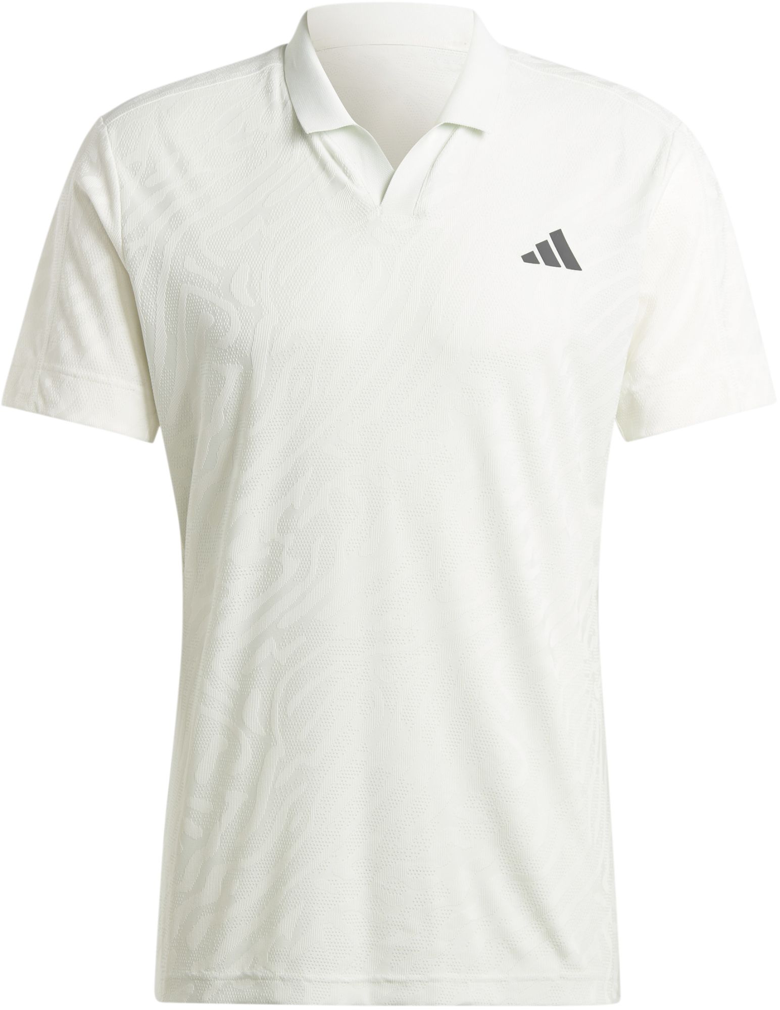 IL7383 Adidas Men's Airchill Pro FreeLift Tennis Polo (Off White/Crystal Jade)