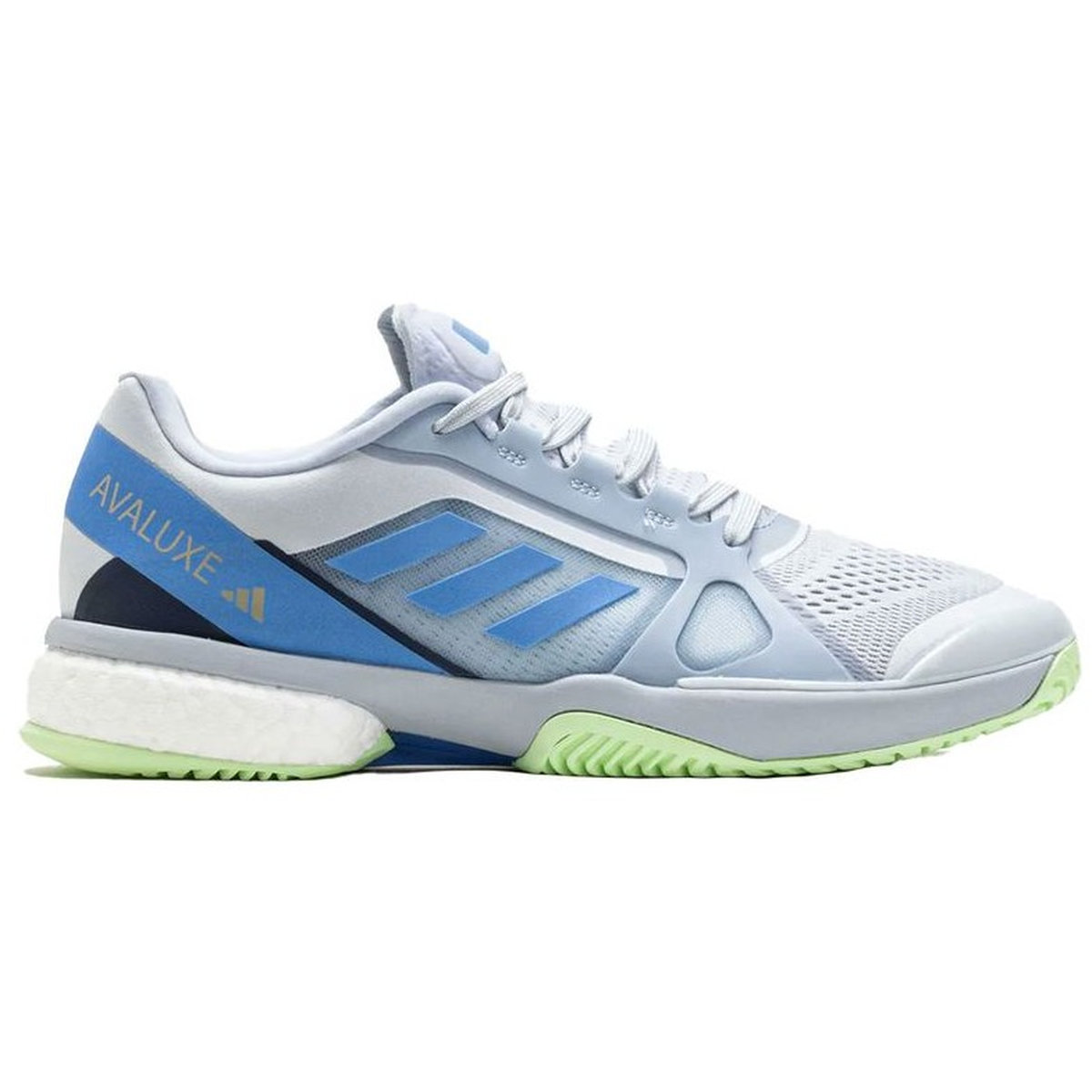 JQ7079 Adidas Women’s Avaluxe Tennis Shoes (Halo Blue/Semi Green Spark)