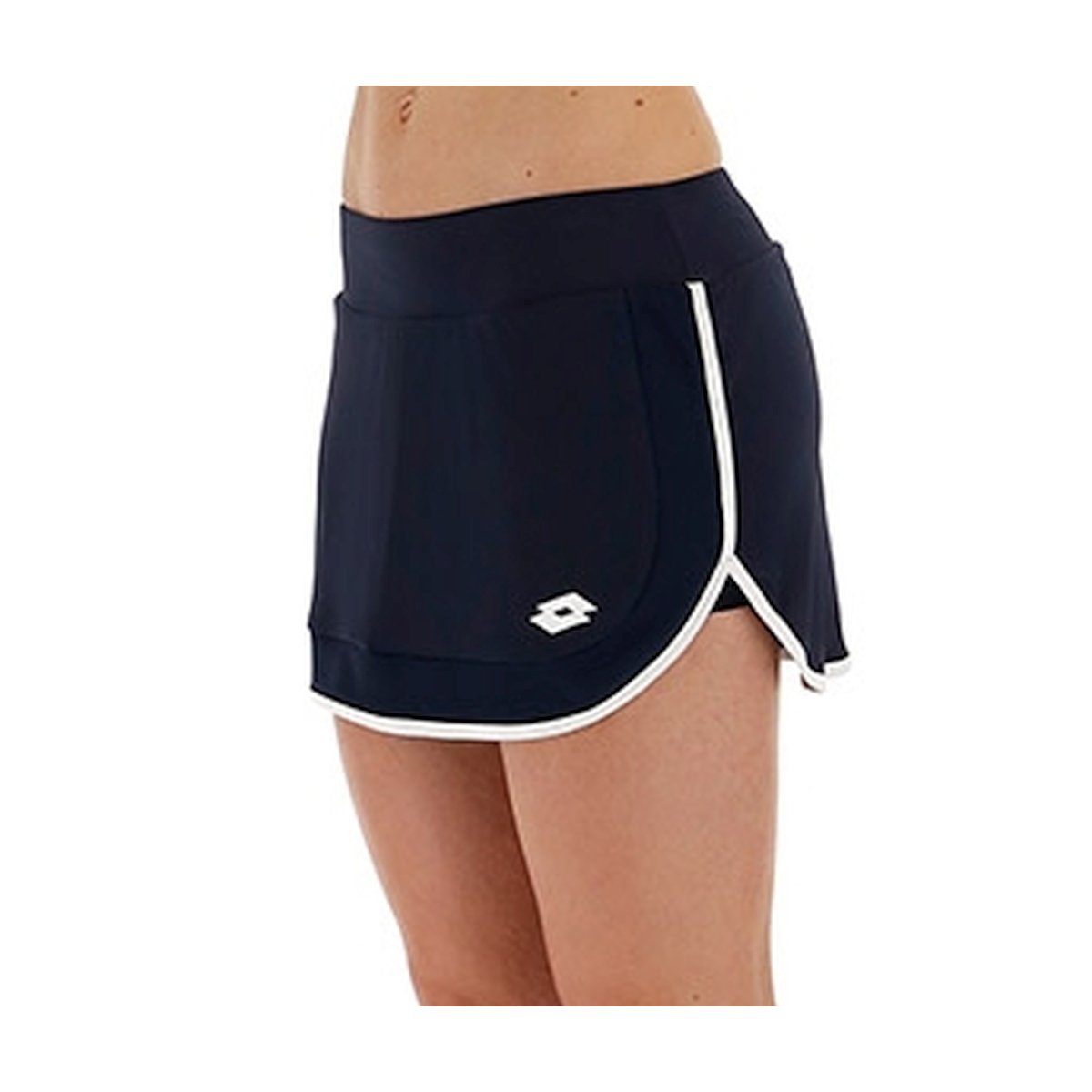 L56896-1CI Lotto Women's Squadra Tennis Skirt (Navy Blue/White)