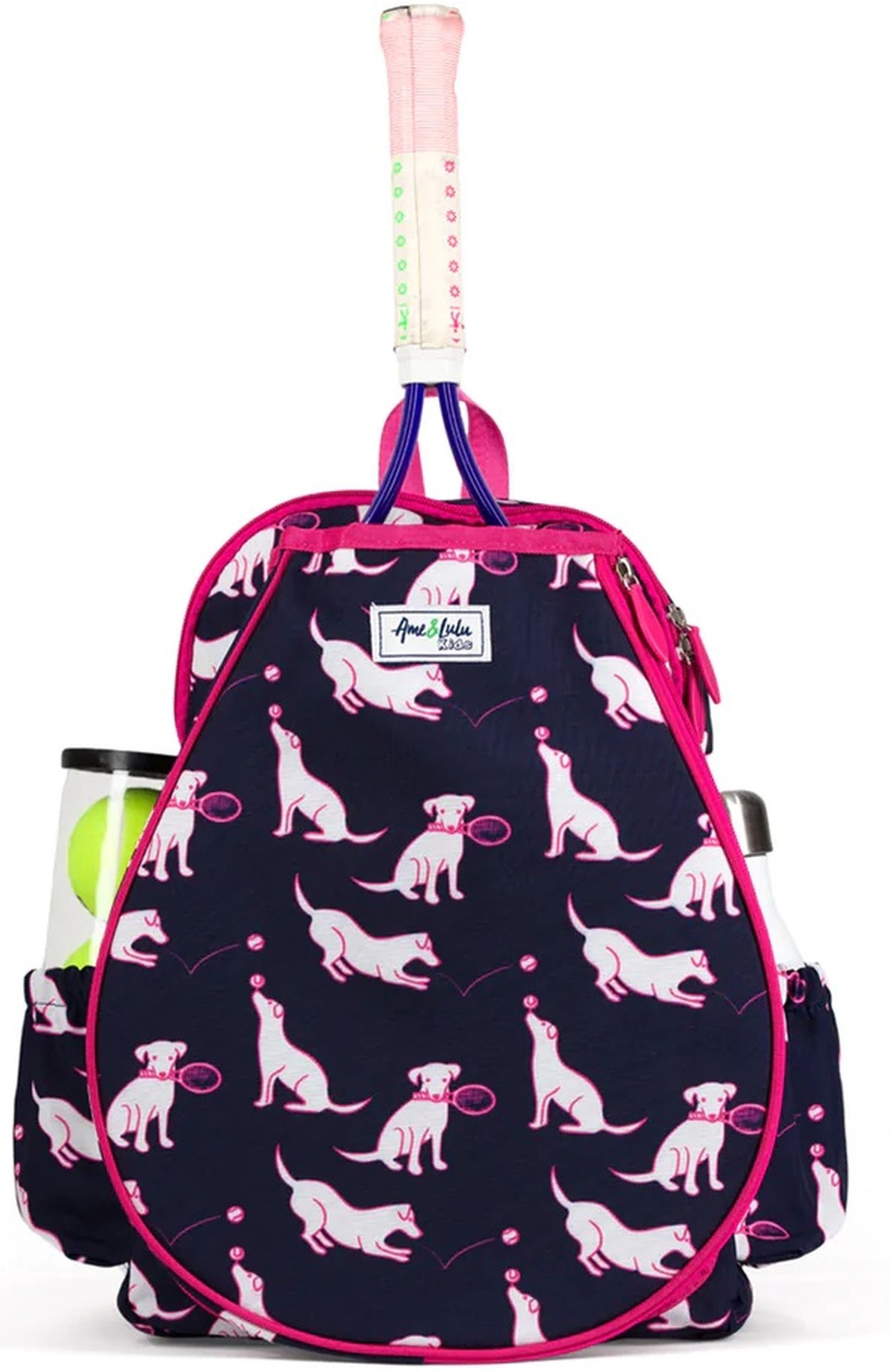 LLTBP257 Ame & Lulu Little Love Tennis Backpack (Cross-Court Puppies)
