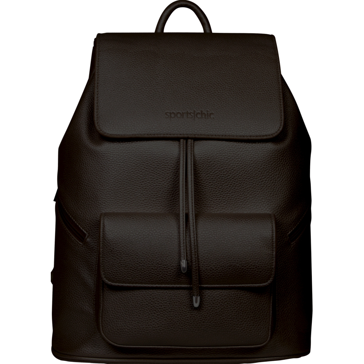 MAXI-BK - SportsChic Women's Vegan Maxi Tennis Backpack (Black)