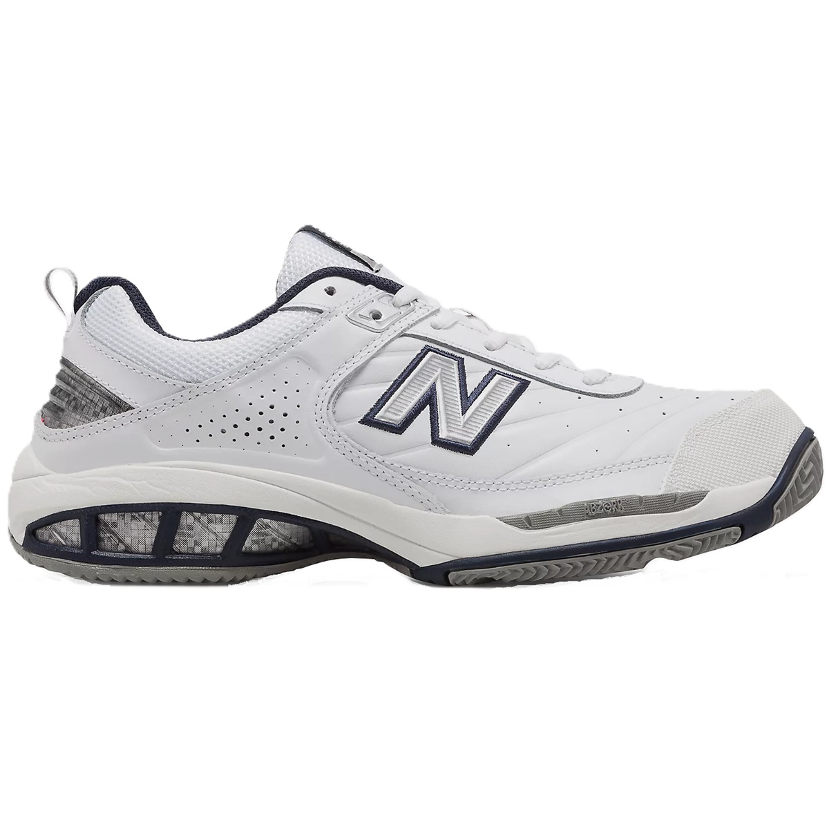 MC806W4E New Balance Men's 806 Extra Wide Tennis Shoes (White/Navy) 
