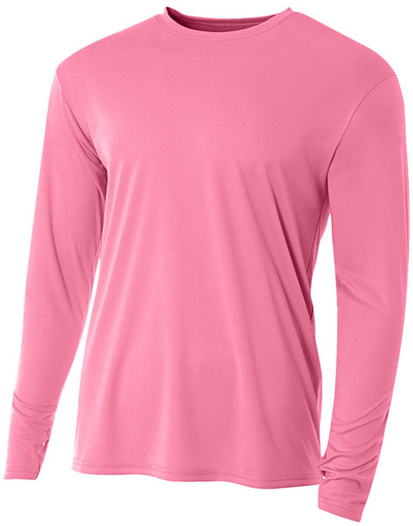 N3165-PNK A4 Men's Performance Long Sleeve Crew (Pink)