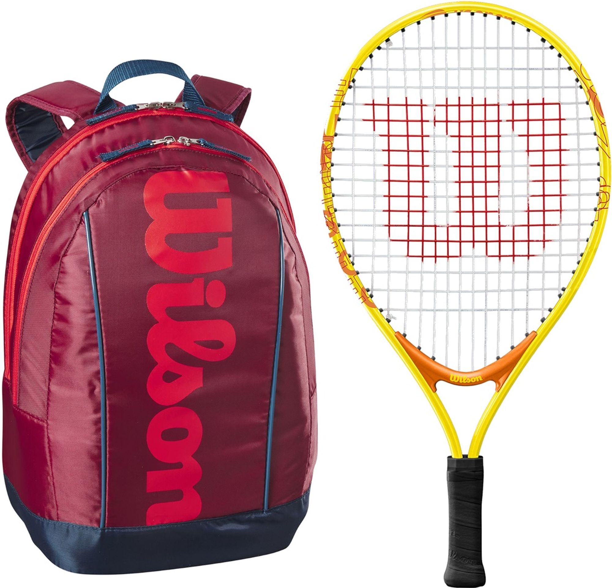 Wilson US Open Junior Tennis Racquet + Backpack (Red/Infrared)
