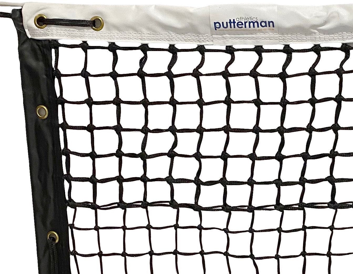 PRO1302 Putterman 3.0mm Tournament Double Top Tennis Net - Black