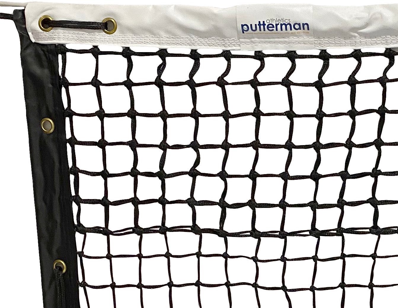 PRO1352 Putterman 3.5mm Signature Double Top Tennis Net - Black
