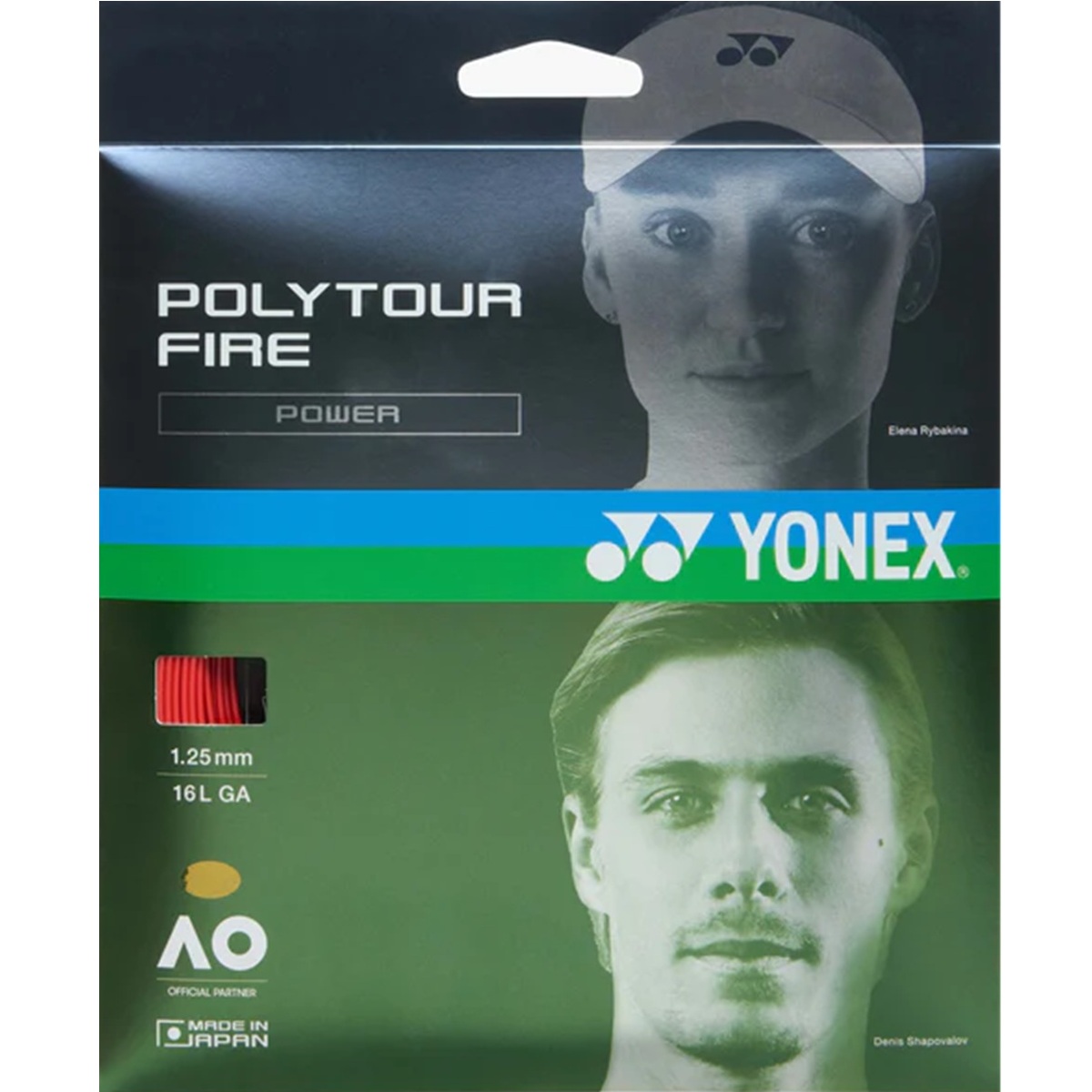 PTGF120R Yonex Poly Tour Fire 120 17G Tennis String