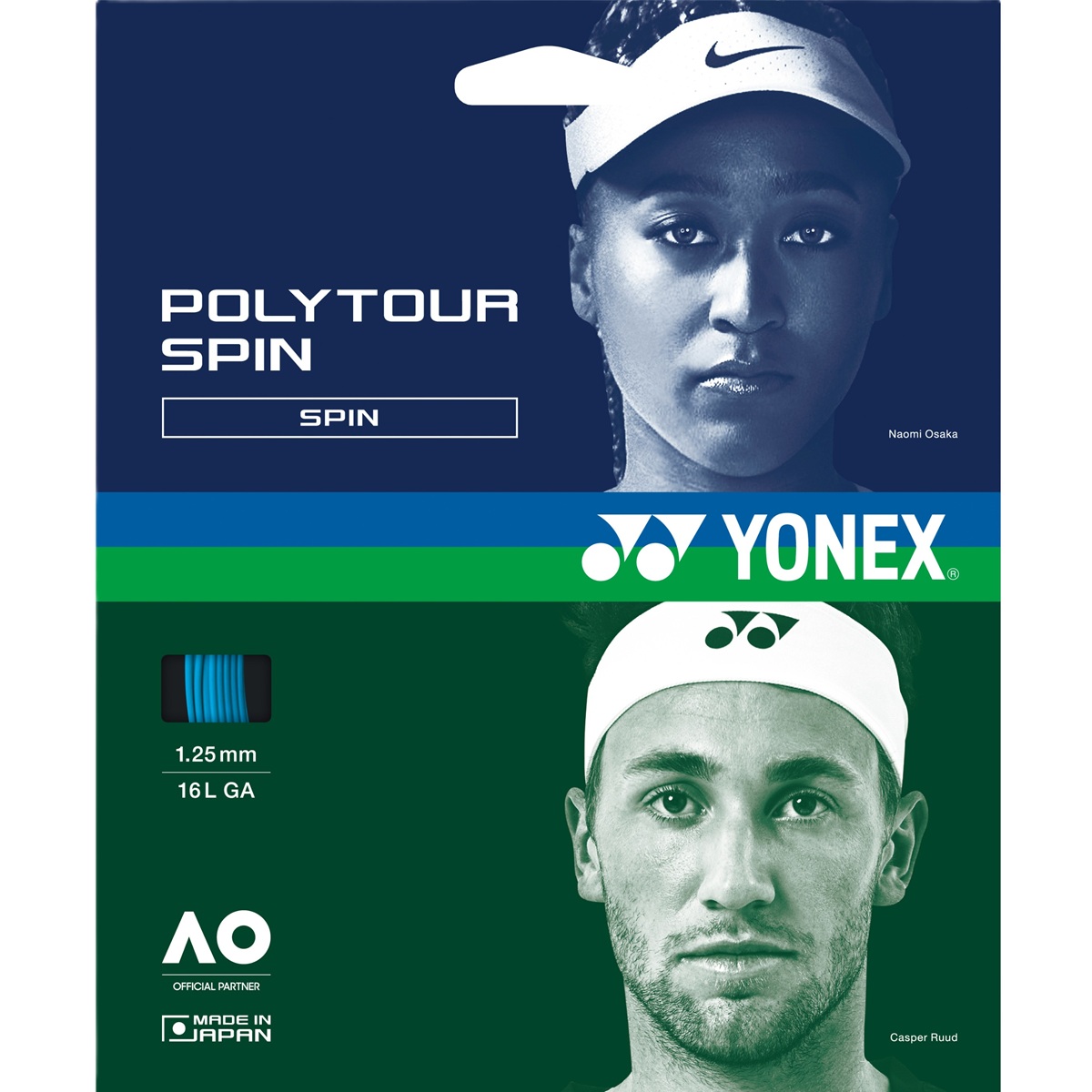 Yonex Poly Tour Spin 125 16L Tennis String