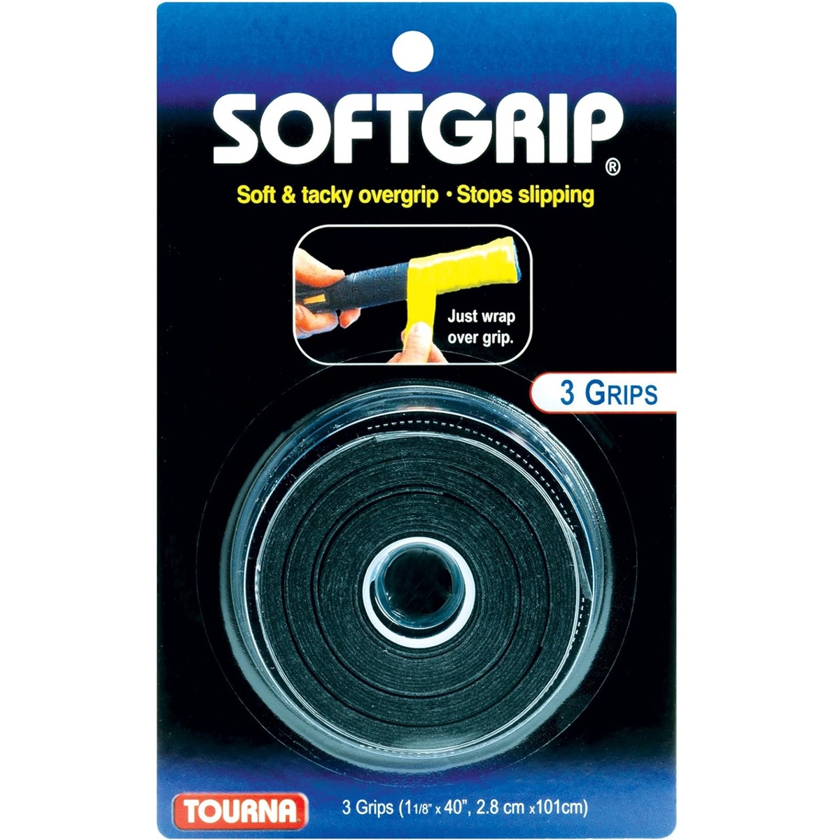 STG-BK Tourna Softgrip Overgrip (Black)