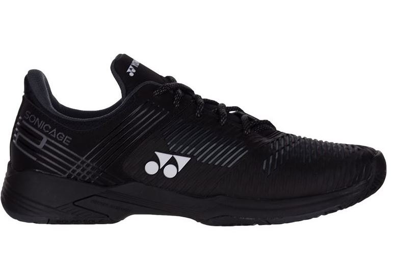 STS2BK Yonex Men's Sonicage 2 Tennis Shoes (Black)