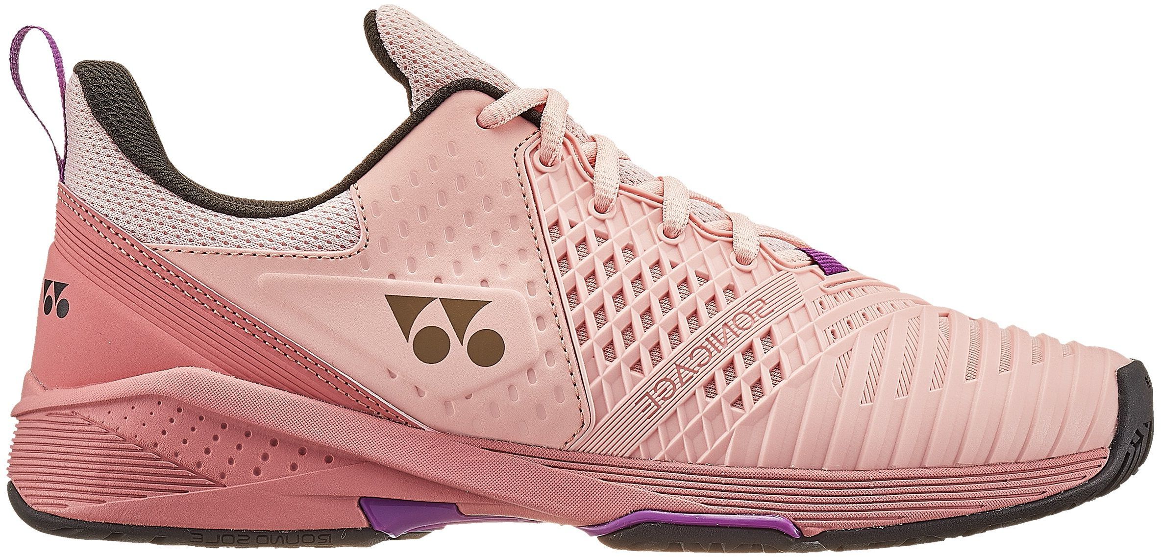 STS3LPB Yonex Women's Power Cushion Sonicage 3 Tennis Shoes (Pink Beige)