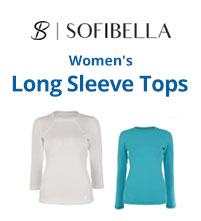 Sofibella Women's Long Sleeve Tennis Tops