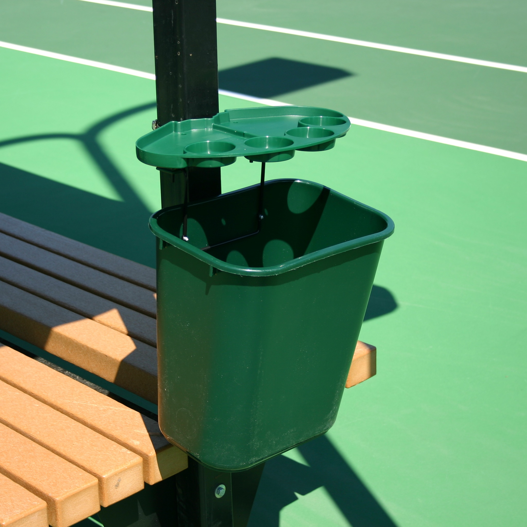 CC SunTrends Tennis Court Caddy w Cabana Post Attachment