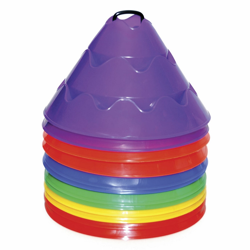 TAWC12 Wave Cones for Tennis Court Drill Practice (Set of 12)