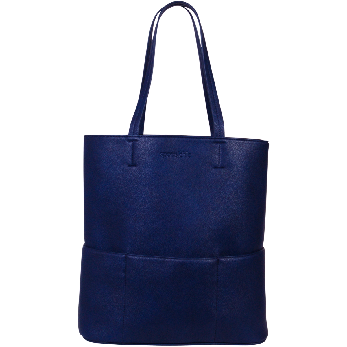 TOTE-M - SportsChic Women's Vegan Maxi Tennis Tote Bag (Midnight)