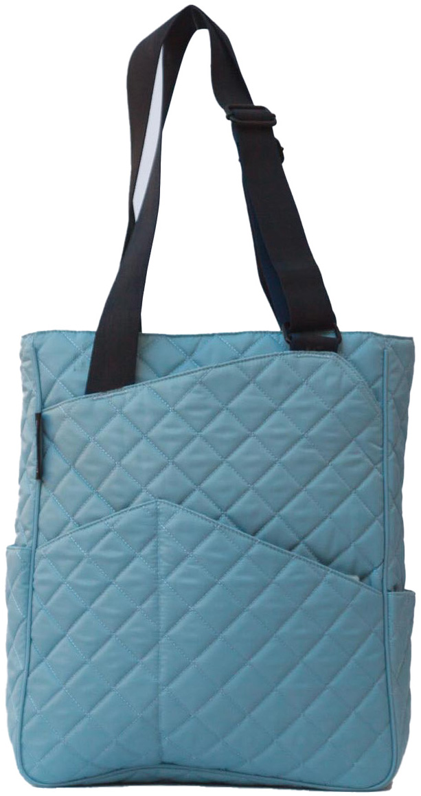 TT03-23.5 Maggie Mather Quilted Original Tennis Tote (Sky)