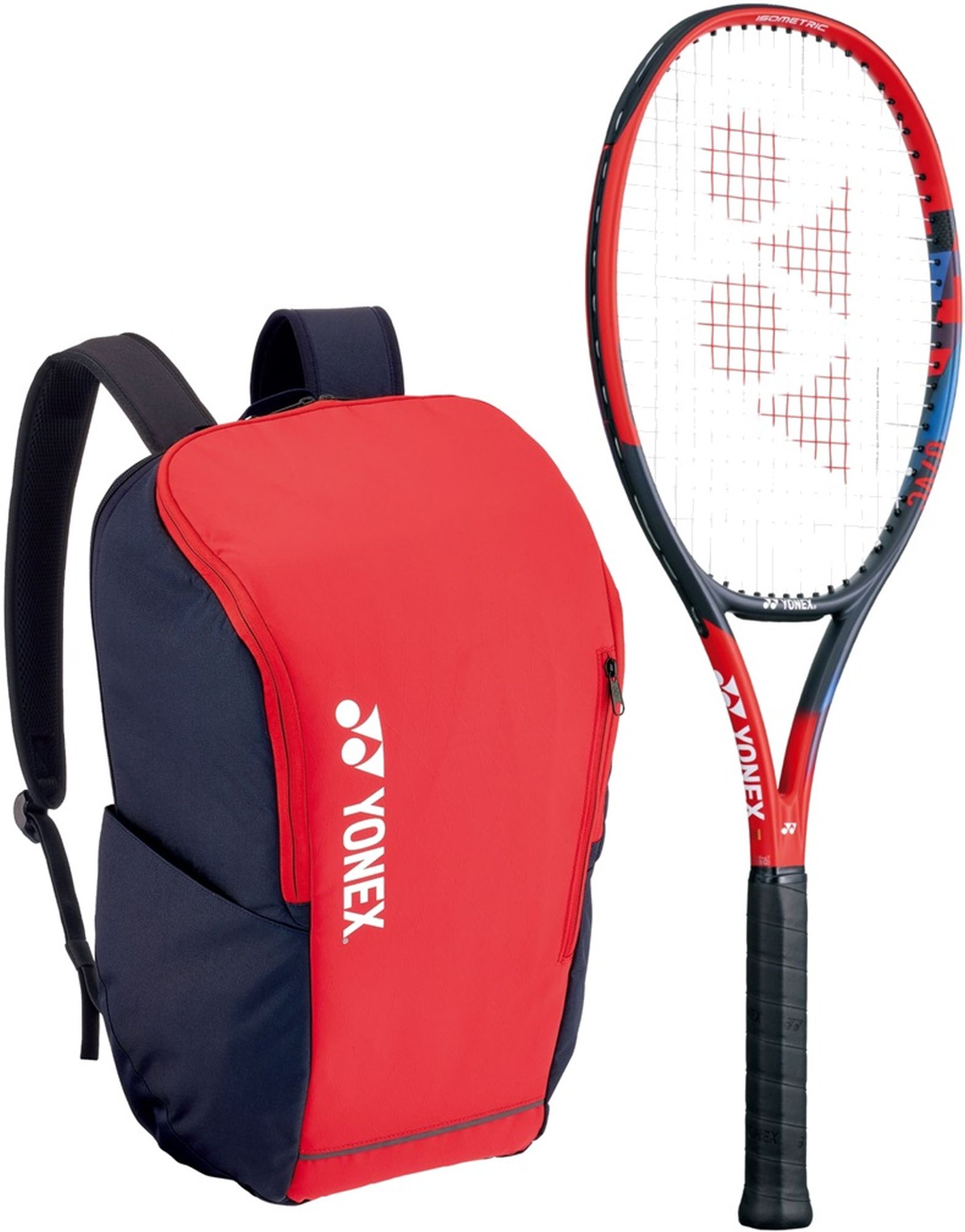 VCoreAce-BAG42312SC Yonex VCore Ace 7th Gen Tennis Racquet + Backpack (Scarlet)
