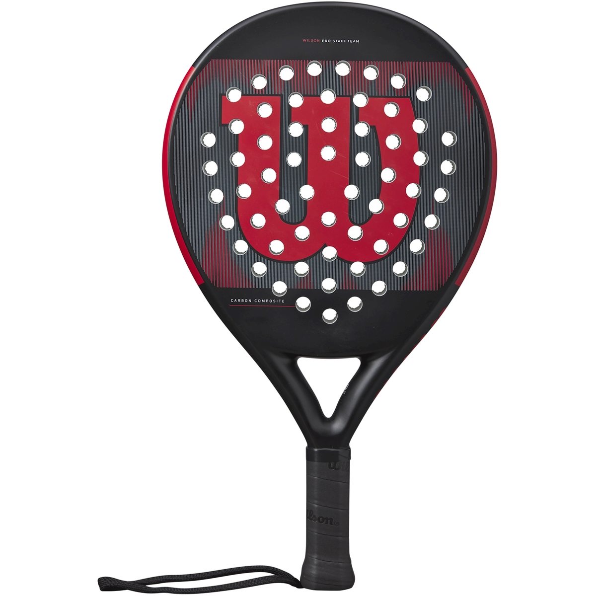 WR032911U Wilson Pro Staff Team Padel Racket (Black/Red)