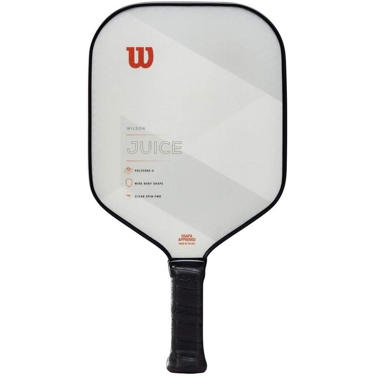 WR050211H Wilson Juice Pickleball Paddle (White/Gray/Red)