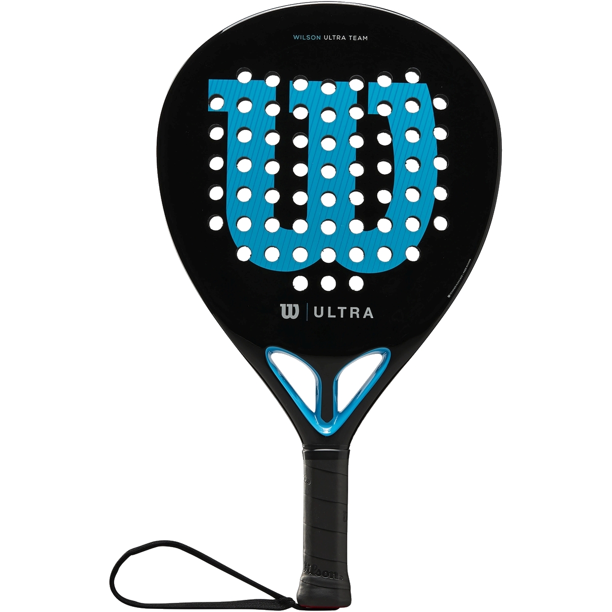 WR067021U Wilson Ultra Team v2 Padel Racket (Black/Bright Blue)