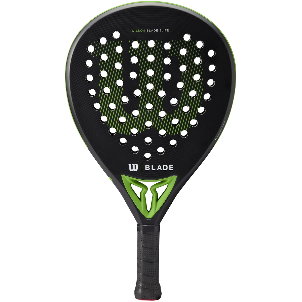 WR067311U Wilson Blade Elite v2 Padel Racket (Black/Neon Green)