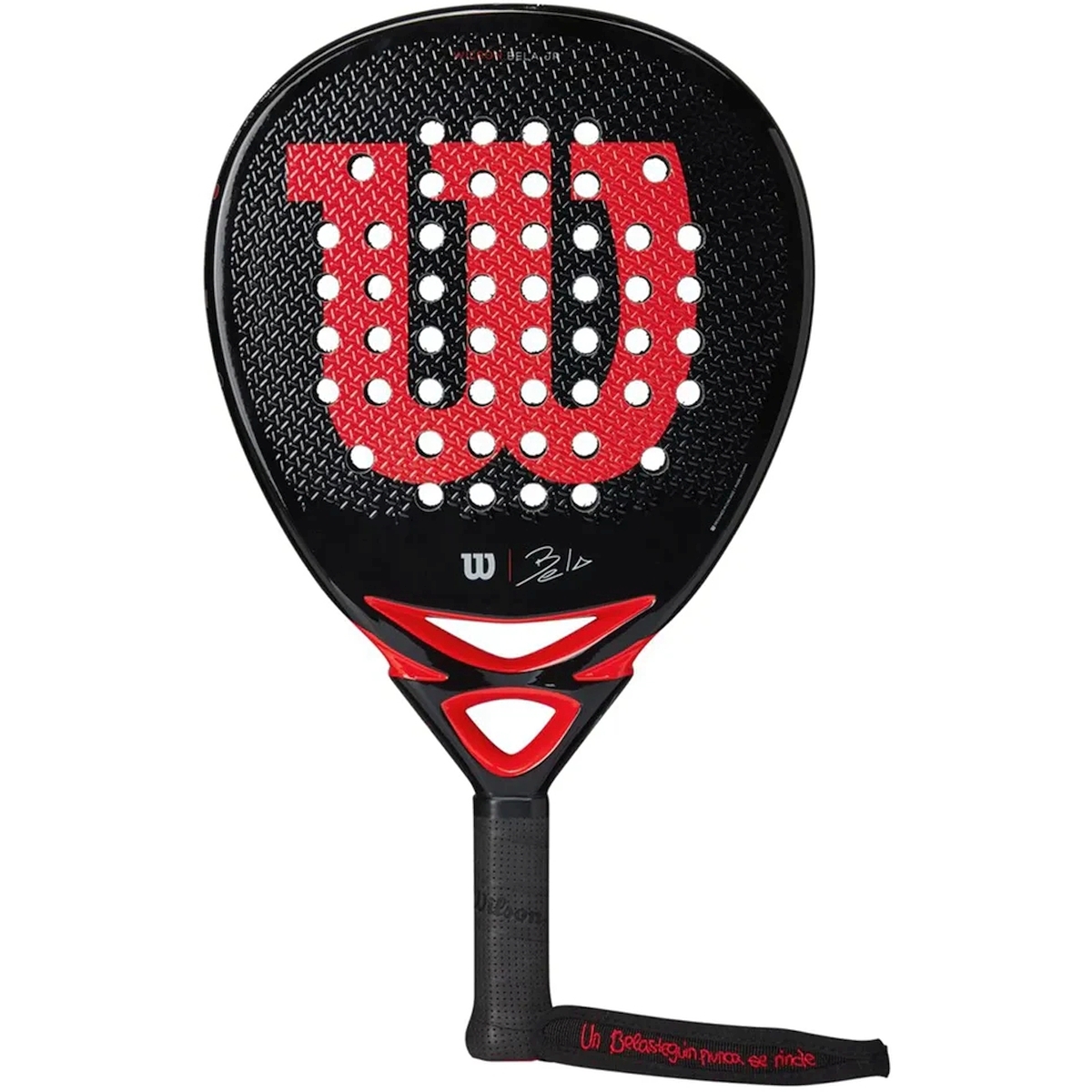 WR070811U Wilson Bela Junior Padel Racket (Black/Red)