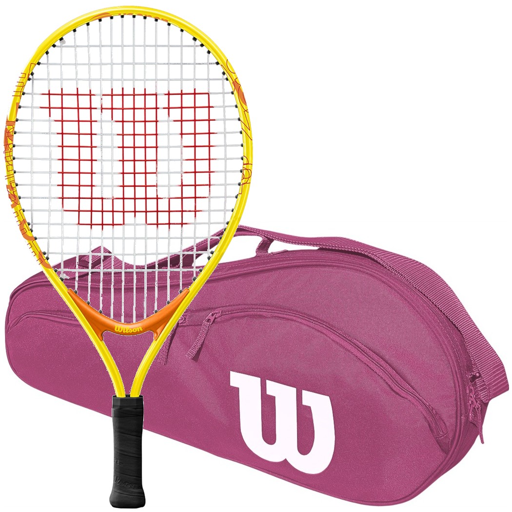 WR082310U-AdvantageBag-BNDL Wilson US Open 19 Junior Tennis Racquet bundled w an Advantage 2.5 Tennis Bag