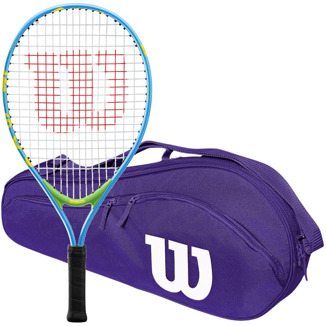 WR082410U-AdvantageBag-BNDL Wilson US Open 21 Junior Tennis Racquet bundled w an Advantage II Tennis Bag
