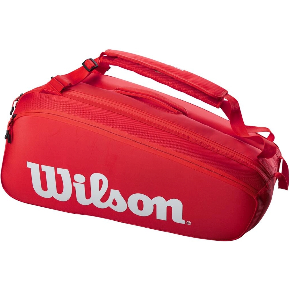 wilson super tour 9 pack red bag